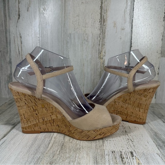 New Charles By Charles David Lambert Women's Cork Wedge #44 - Picture 5 of 7